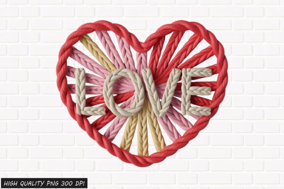 Download Rope Heart LOVE Valentine PNG File - Premium Resources