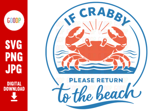 Download Crabby Return to the Beach SVG - Beach Collection