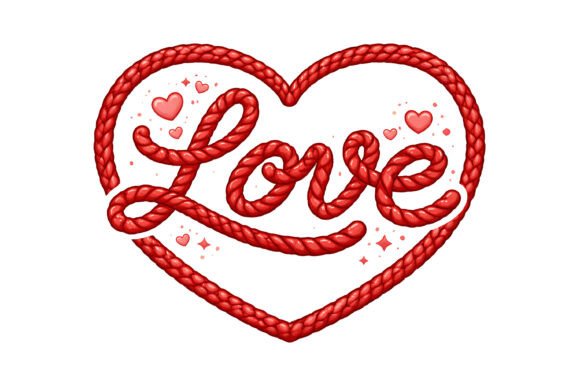 Download Rope Heart Love Valentine Typography - Premium Resources