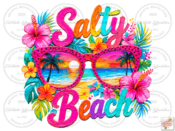 Download Floral Salty Beach Png Floral Summer Png - Beach Collection